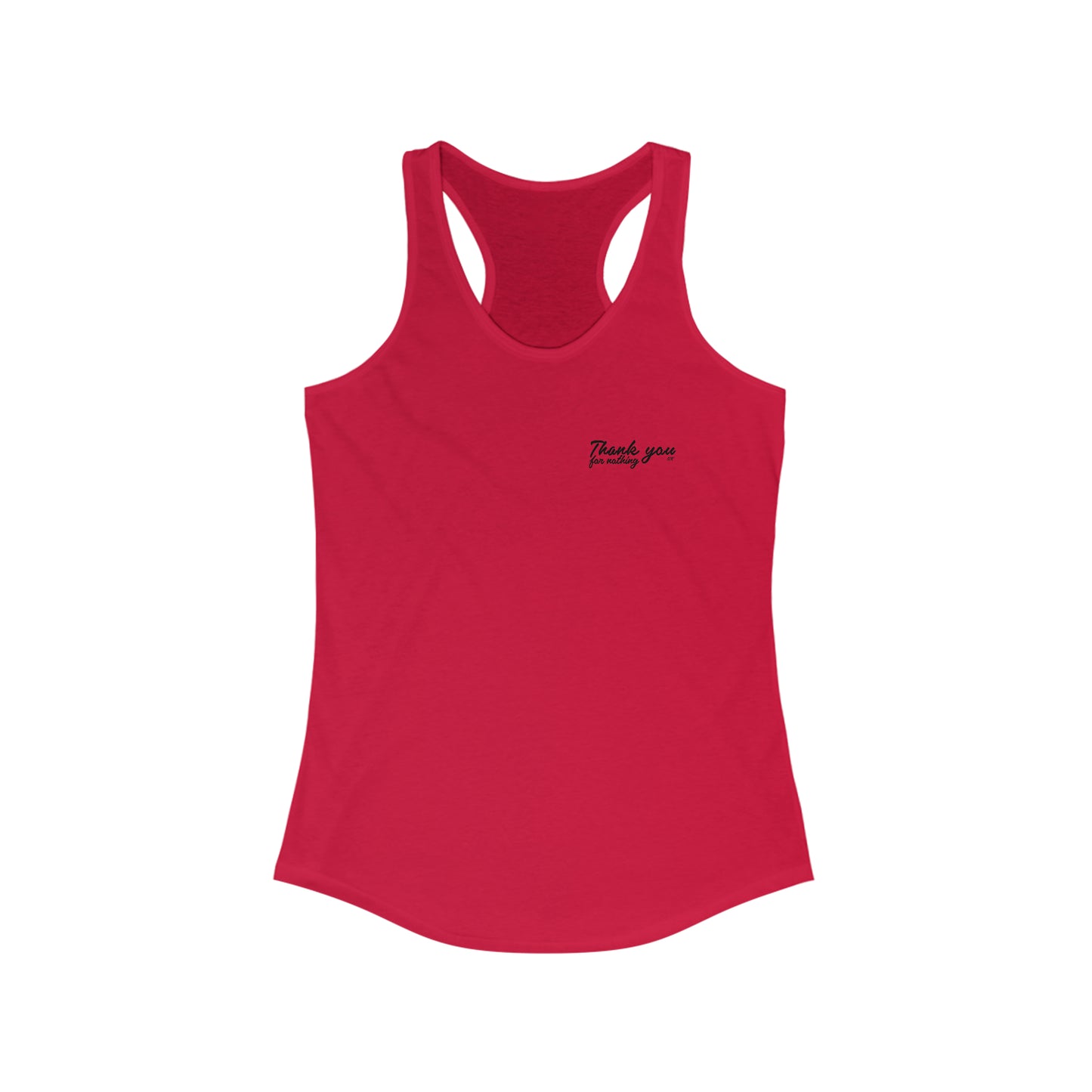 ‘THANK YOU FOR NOTHING’ WOMENS TANK TOP