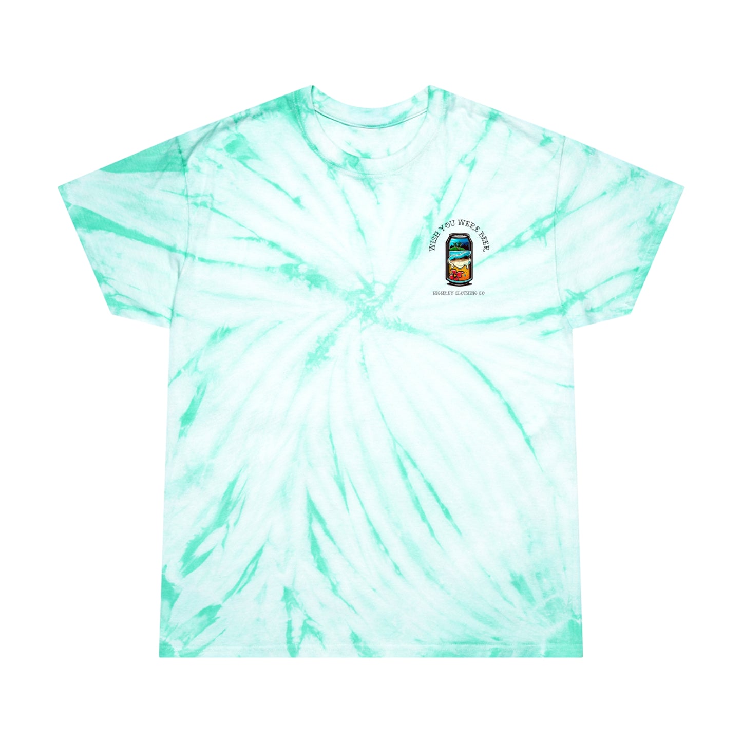 ‘WISH YOU WERE BEER’ TIE-DYE T-SHIRT