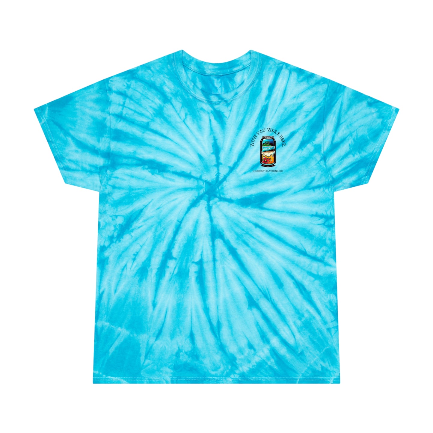 ‘WISH YOU WERE BEER’ TIE-DYE T-SHIRT