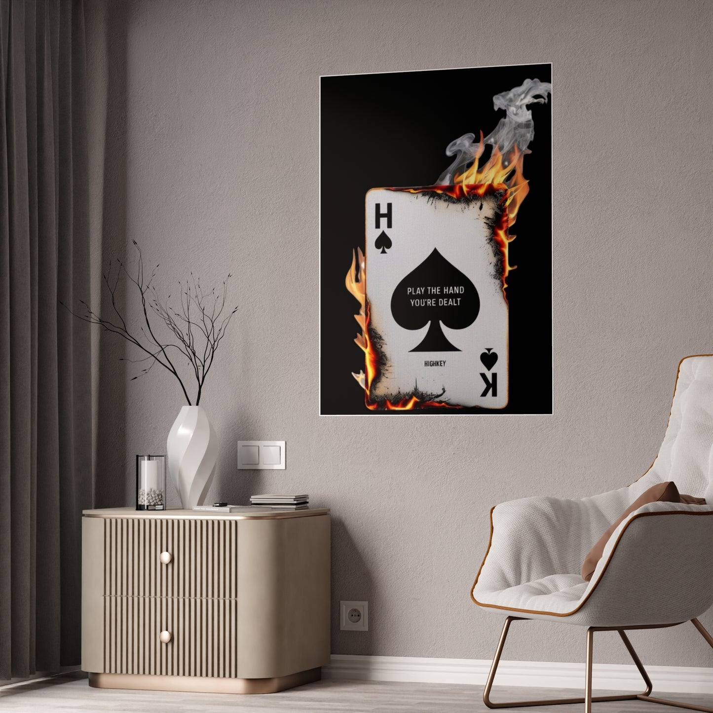 ’HIGH STAKES’ GLOSS POSTER