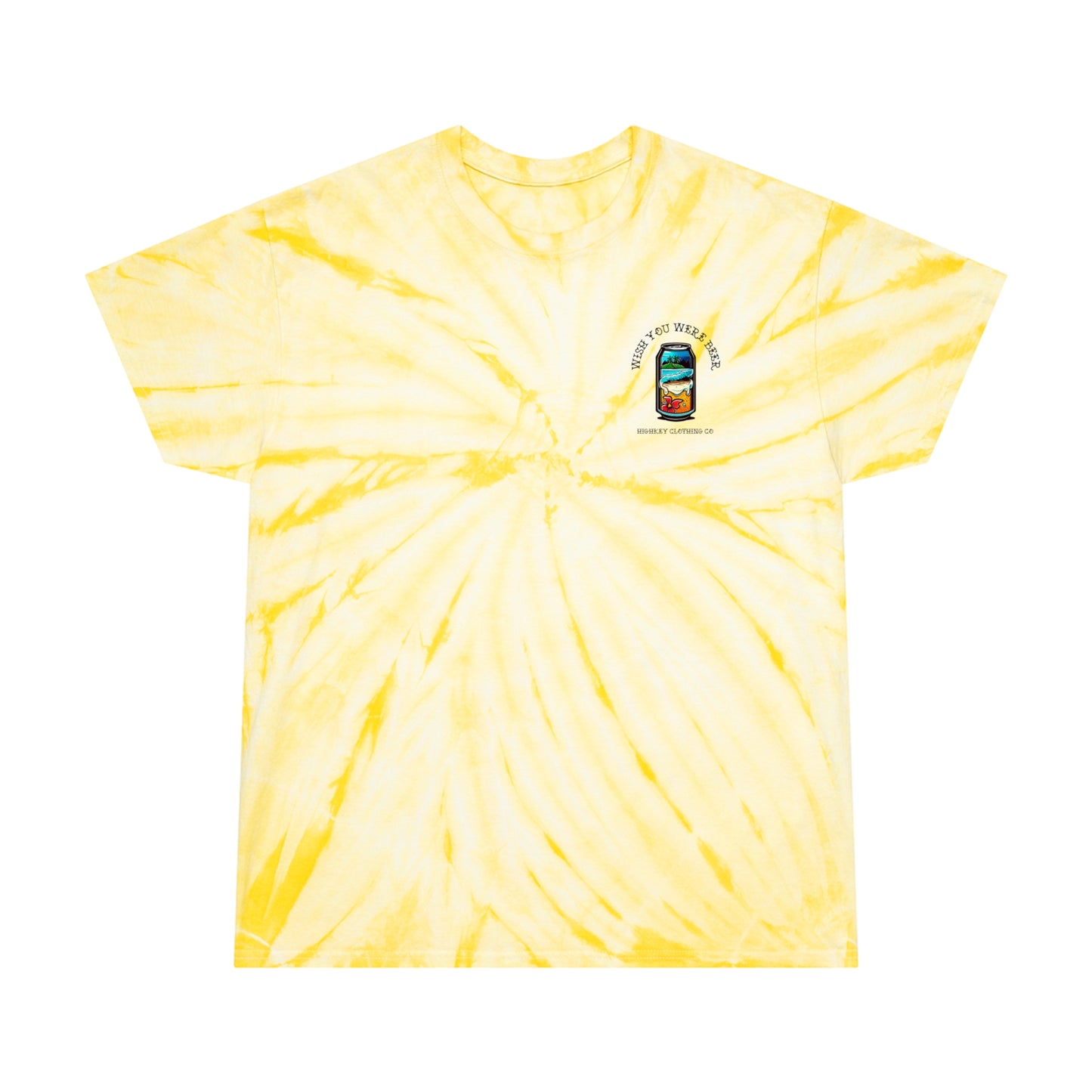 ‘WISH YOU WERE BEER’ TIE-DYE T-SHIRT