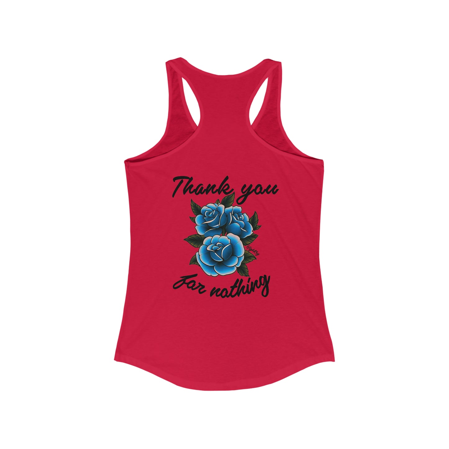 ‘THANK YOU FOR NOTHING’ WOMENS TANK TOP