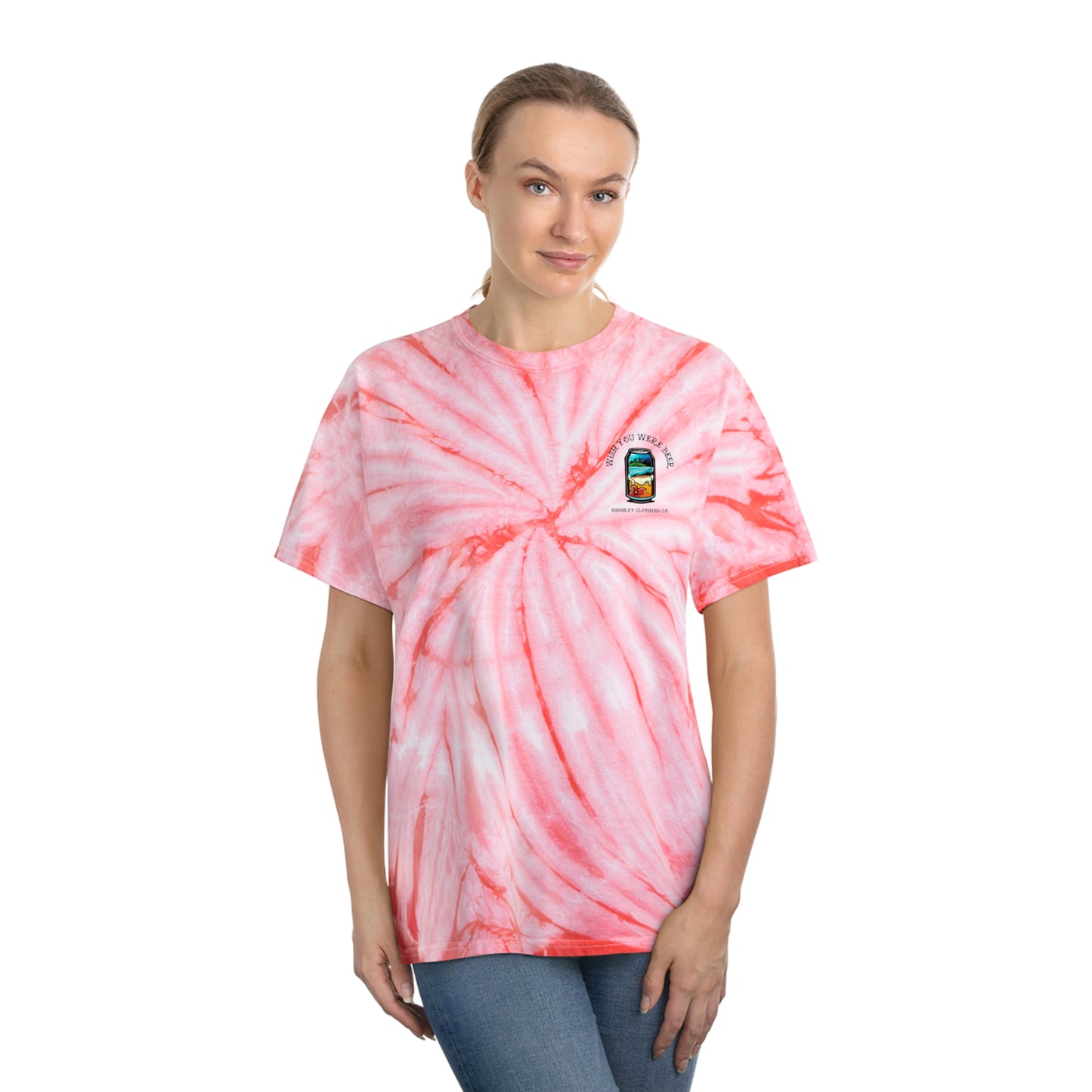 ‘WISH YOU WERE BEER’ TIE-DYE T-SHIRT