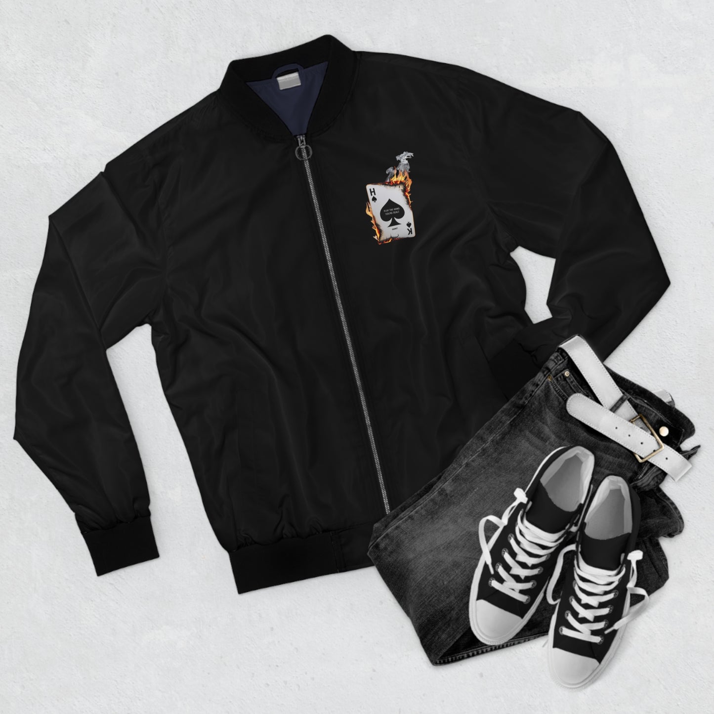 ’HIGH STAKES’ BOMBER JACKET