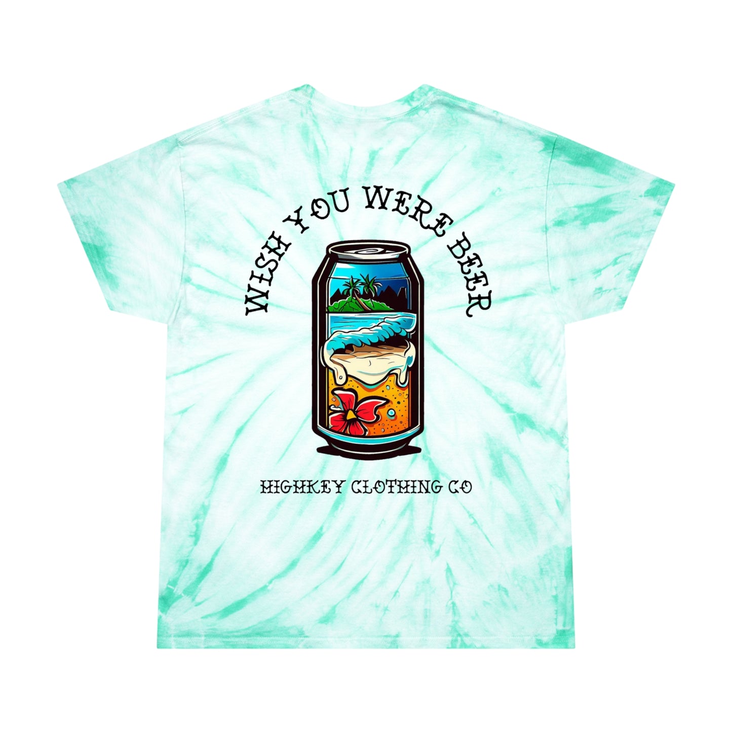 ‘WISH YOU WERE BEER’ TIE-DYE T-SHIRT