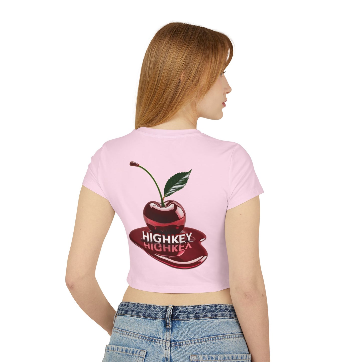 ’CHERRY SPILL’ WOMENS BABY TEE