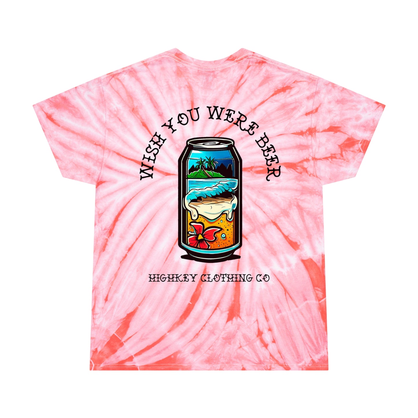 ‘WISH YOU WERE BEER’ TIE-DYE T-SHIRT