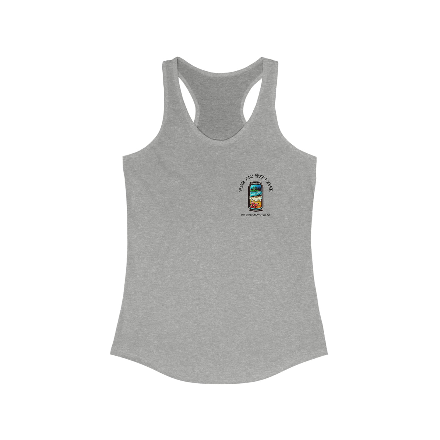 ‘WISH YOU WERE BEER’ WOMENS TANK TOP
