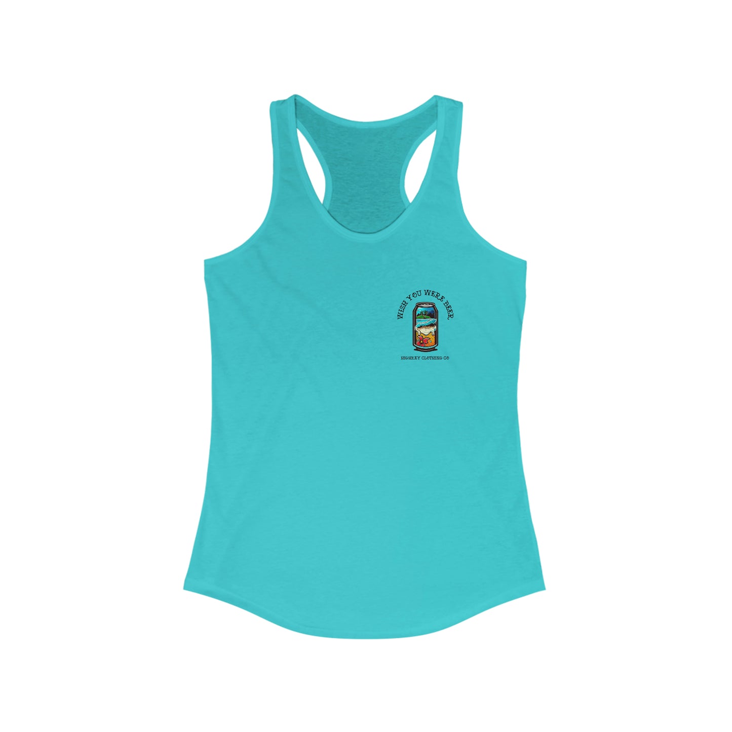 ‘WISH YOU WERE BEER’ WOMENS TANK TOP