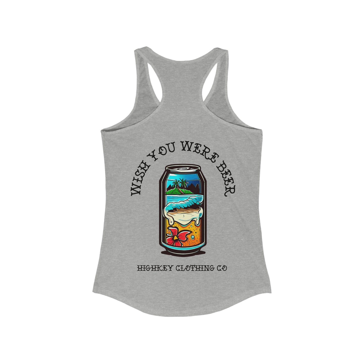 ‘WISH YOU WERE BEER’ WOMENS TANK TOP