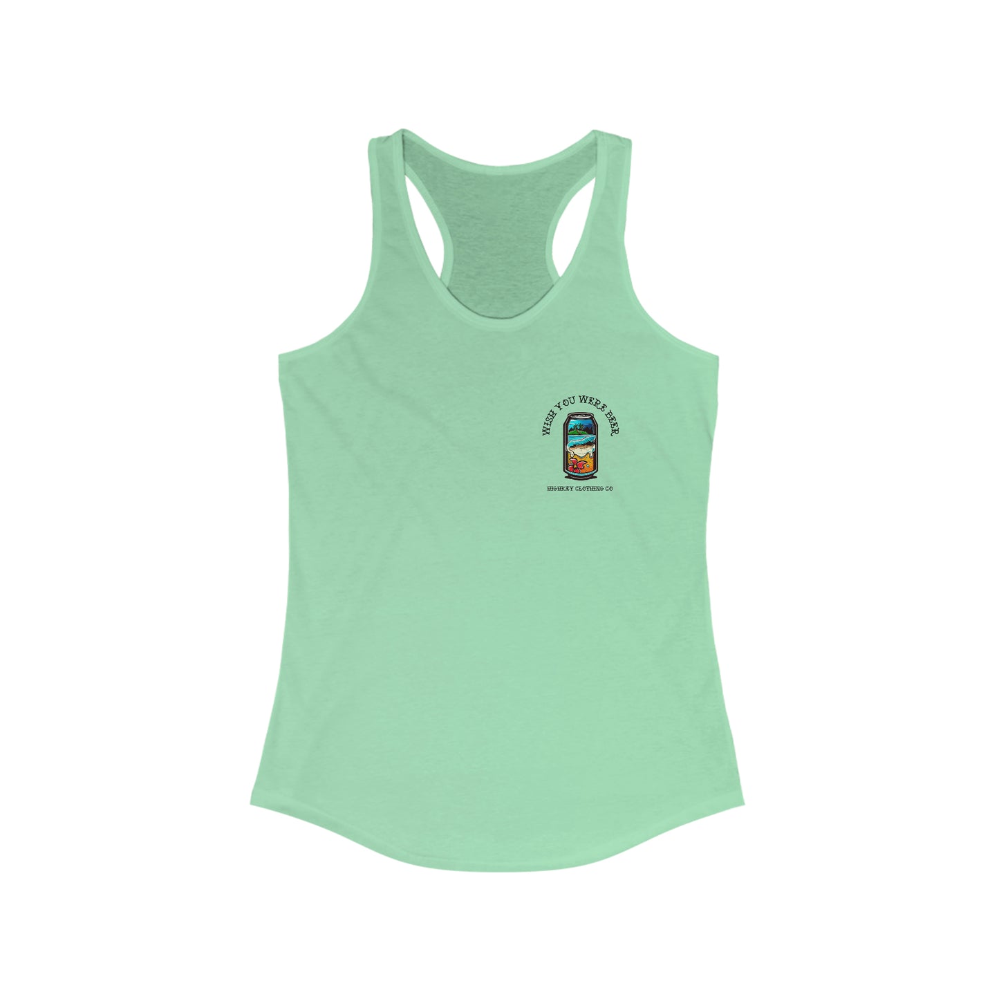 ‘WISH YOU WERE BEER’ WOMENS TANK TOP
