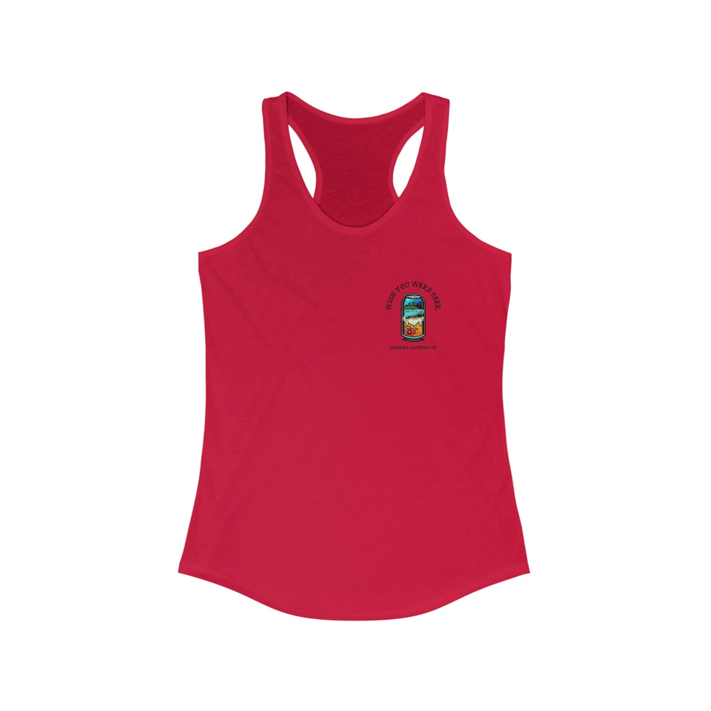 ‘WISH YOU WERE BEER’ WOMENS TANK TOP