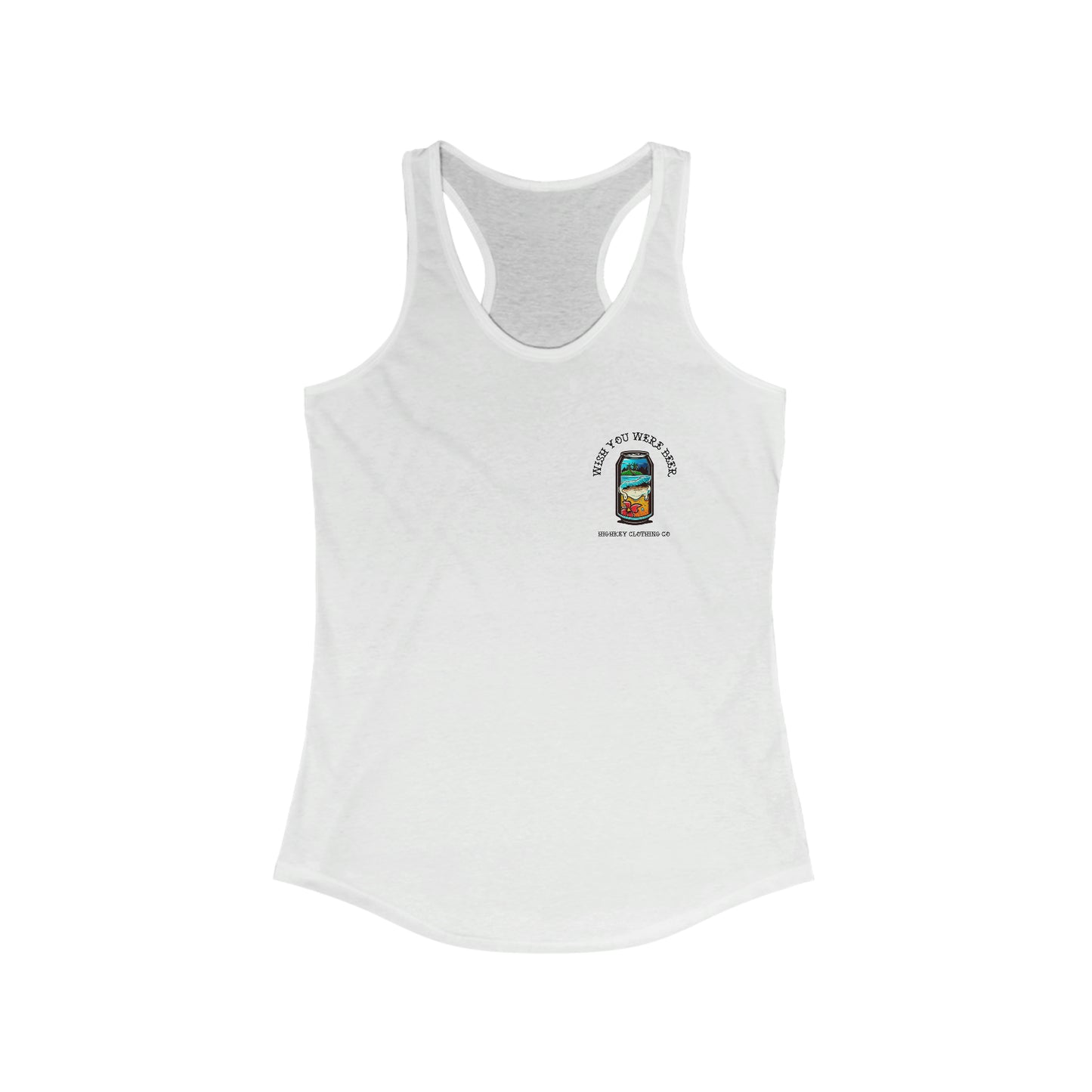 ‘WISH YOU WERE BEER’ WOMENS TANK TOP