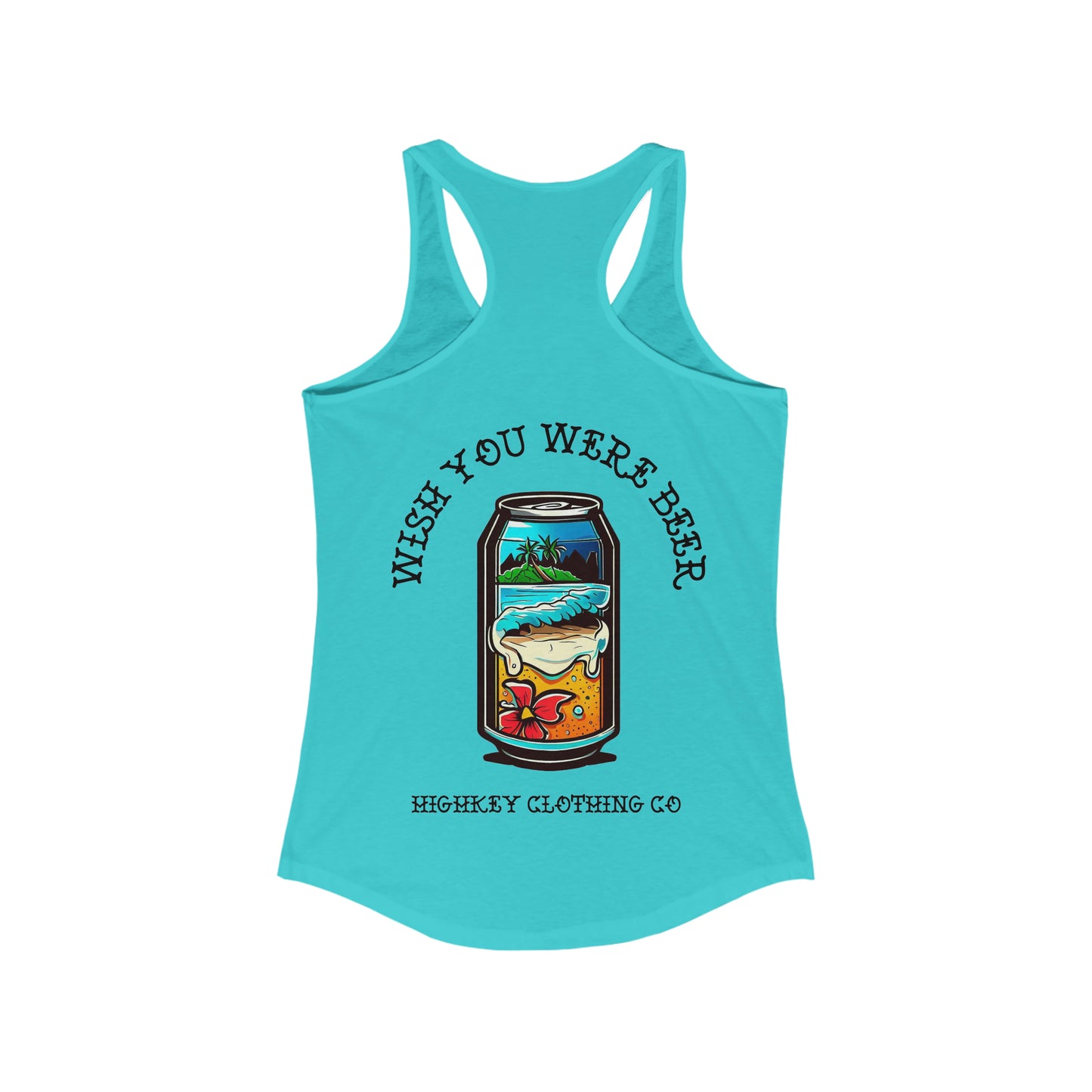 ‘WISH YOU WERE BEER’ WOMENS TANK TOP
