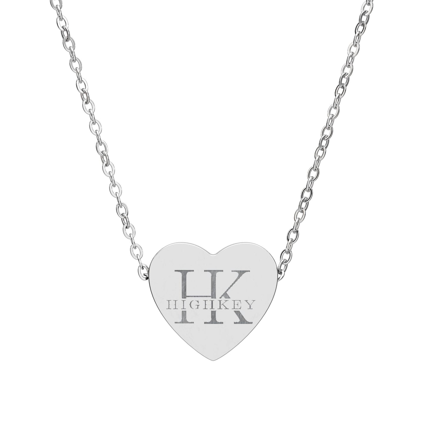 ’OG LOGO’ ENGRAVED HEART NECKLACE