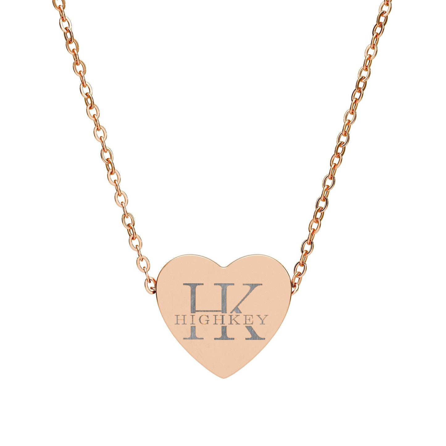 ’OG LOGO’ ENGRAVED HEART NECKLACE