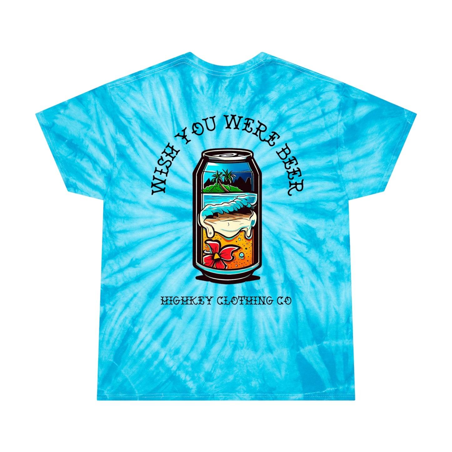 ‘WISH YOU WERE BEER’ TIE-DYE T-SHIRT