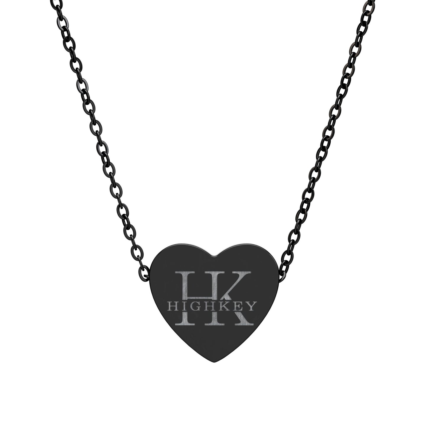 ’OG LOGO’ ENGRAVED HEART NECKLACE